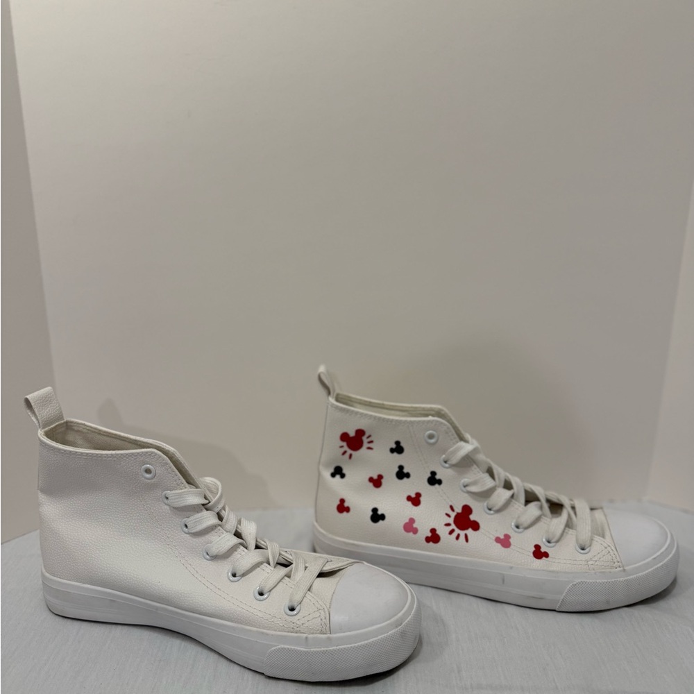 Disney Inspired Primark Mickey High-Top Sneakers – Size‎ 8 Women